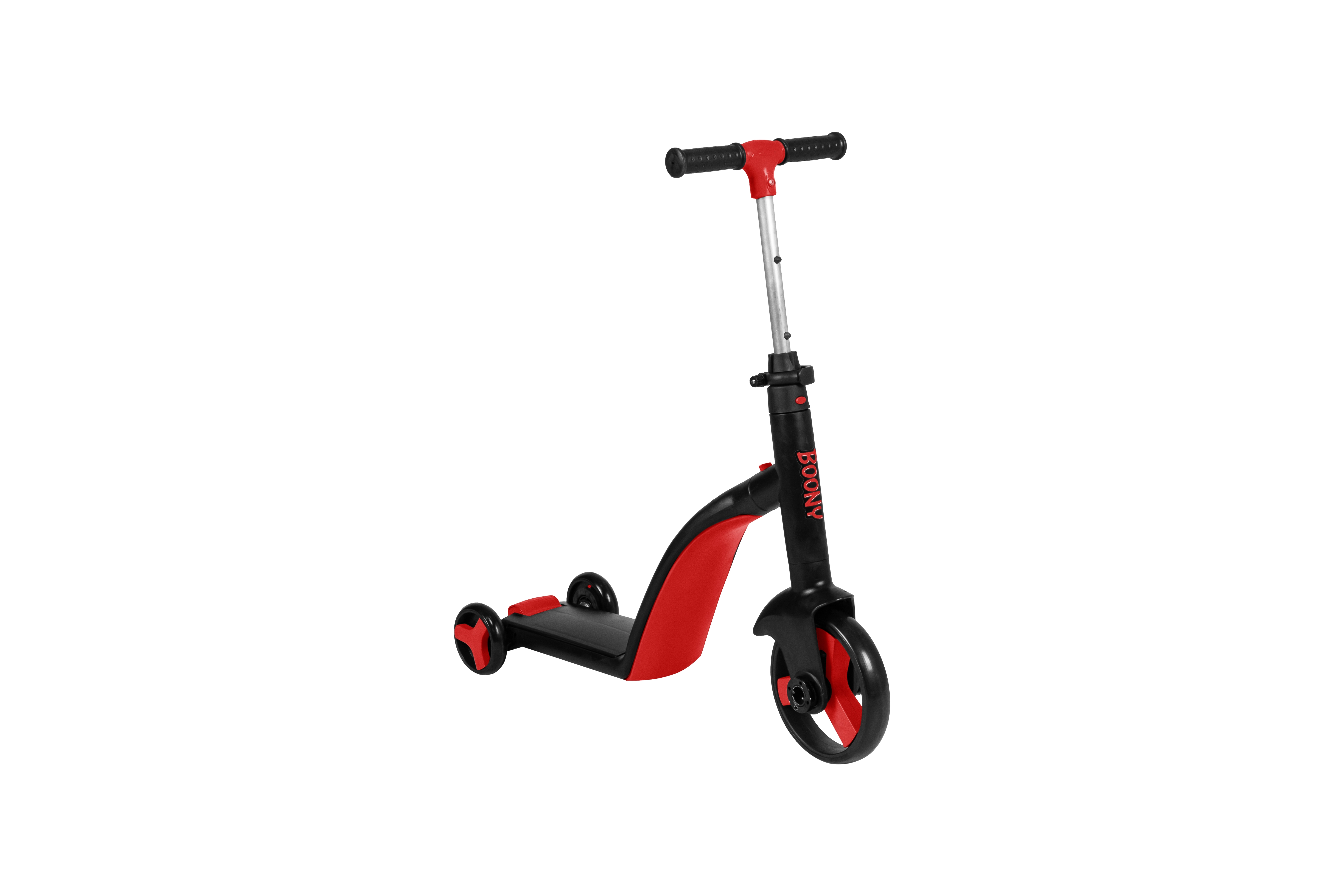 BOONY KIRMIZI İlk Bisikletim Hem Scooter Hem Bisiklet 3 Farklı Özellik 2-8 Yaş Arası