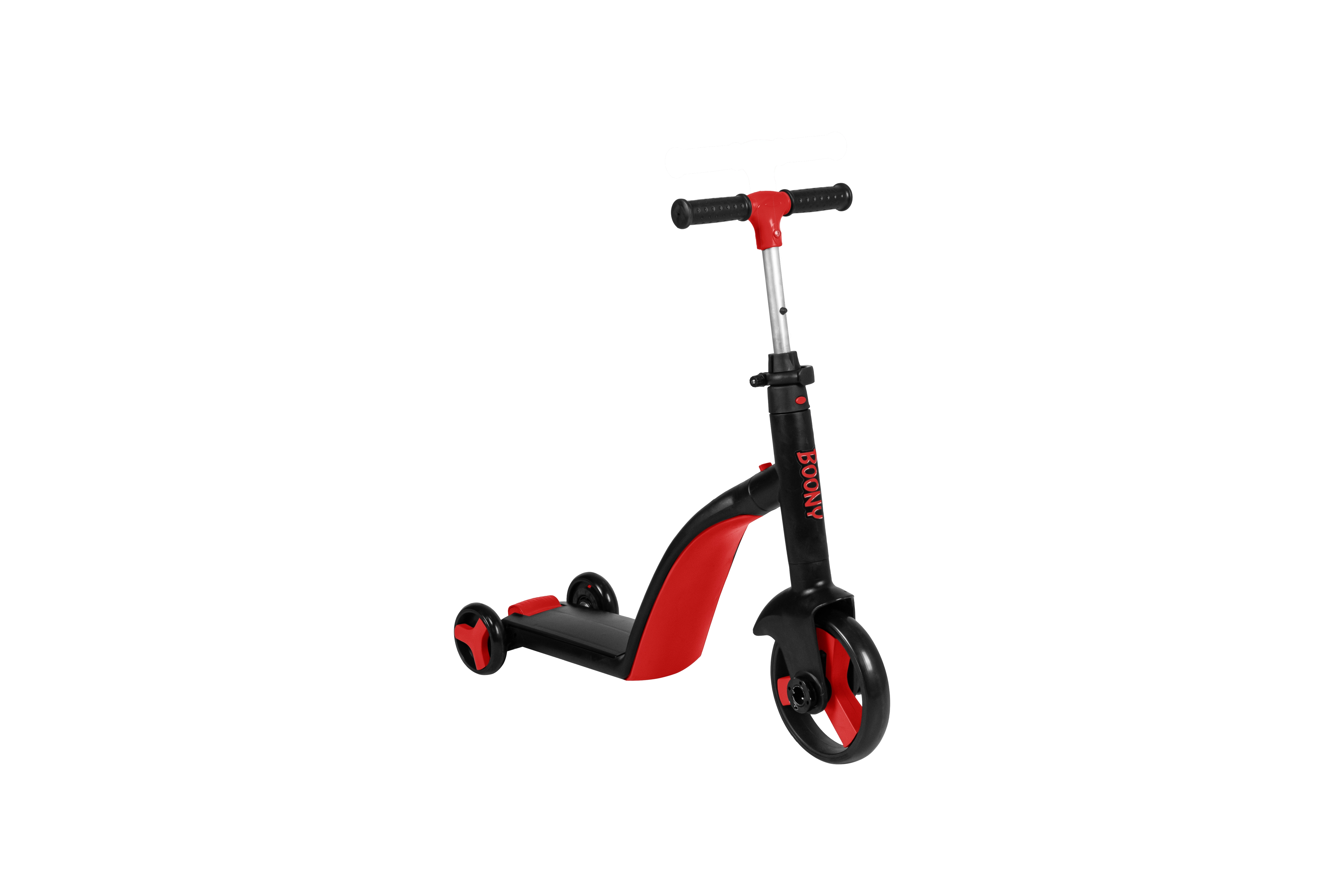 BOONY KIRMIZI İlk Bisikletim Hem Scooter Hem Bisiklet 3 Farklı Özellik 2-8 Yaş Arası