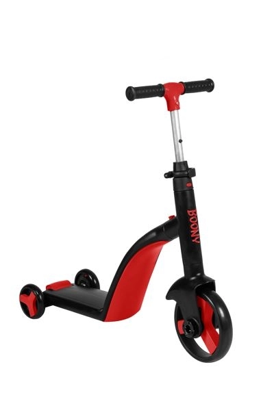 BOONY KIRMIZI İlk Bisikletim Hem Scooter Hem Bisiklet 3 Farklı Özellik 2-8 Yaş Arası