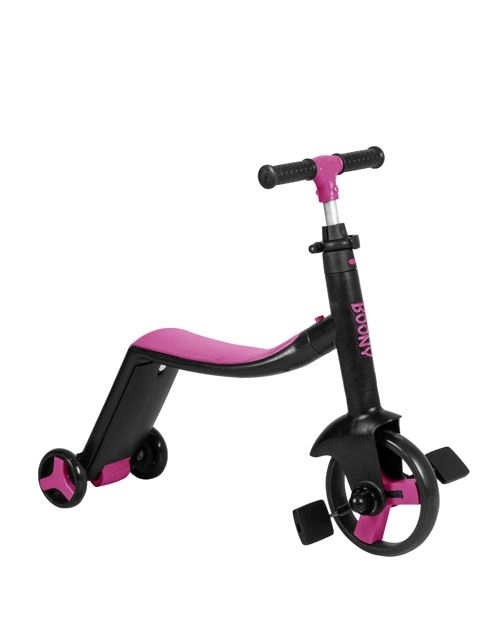 BOONY PEMBE İlk Bisikletim Hem Scooter Hem Bisiklet 3 Farklı Özellik 2-8 Yaş Arası