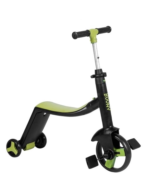 BOONY YEŞİL İlk Bisikletim Hem Scooter Hem Bisiklet 3 Farklı Özellik 2-8 Yaş Arası