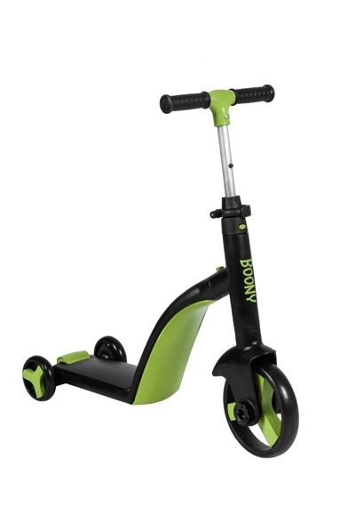 BOONY YEŞİL İilk Bisikletim Hem Scooter Hem Bisiklet 3 Farklı Özellik 2-8 Yaş Arası