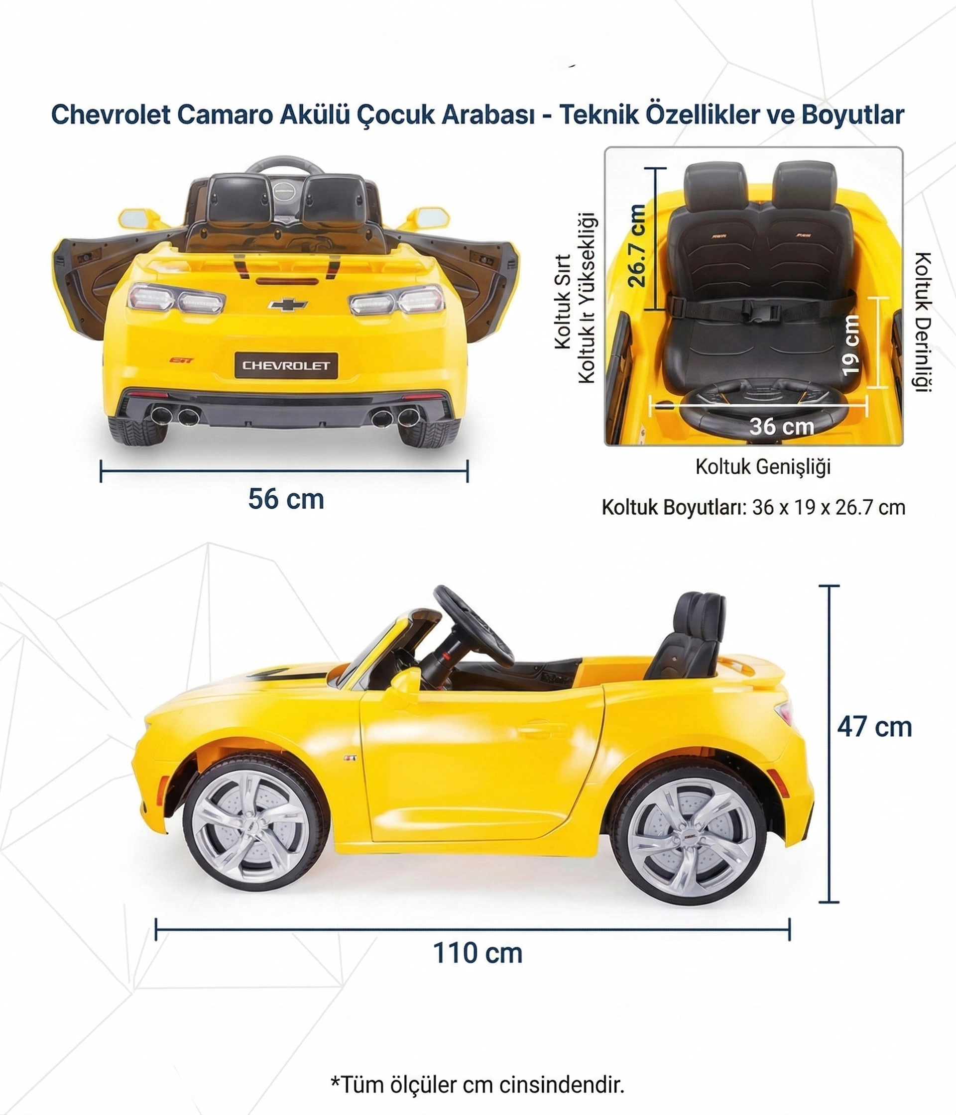 Chevrolet Camaro Akülü Araba