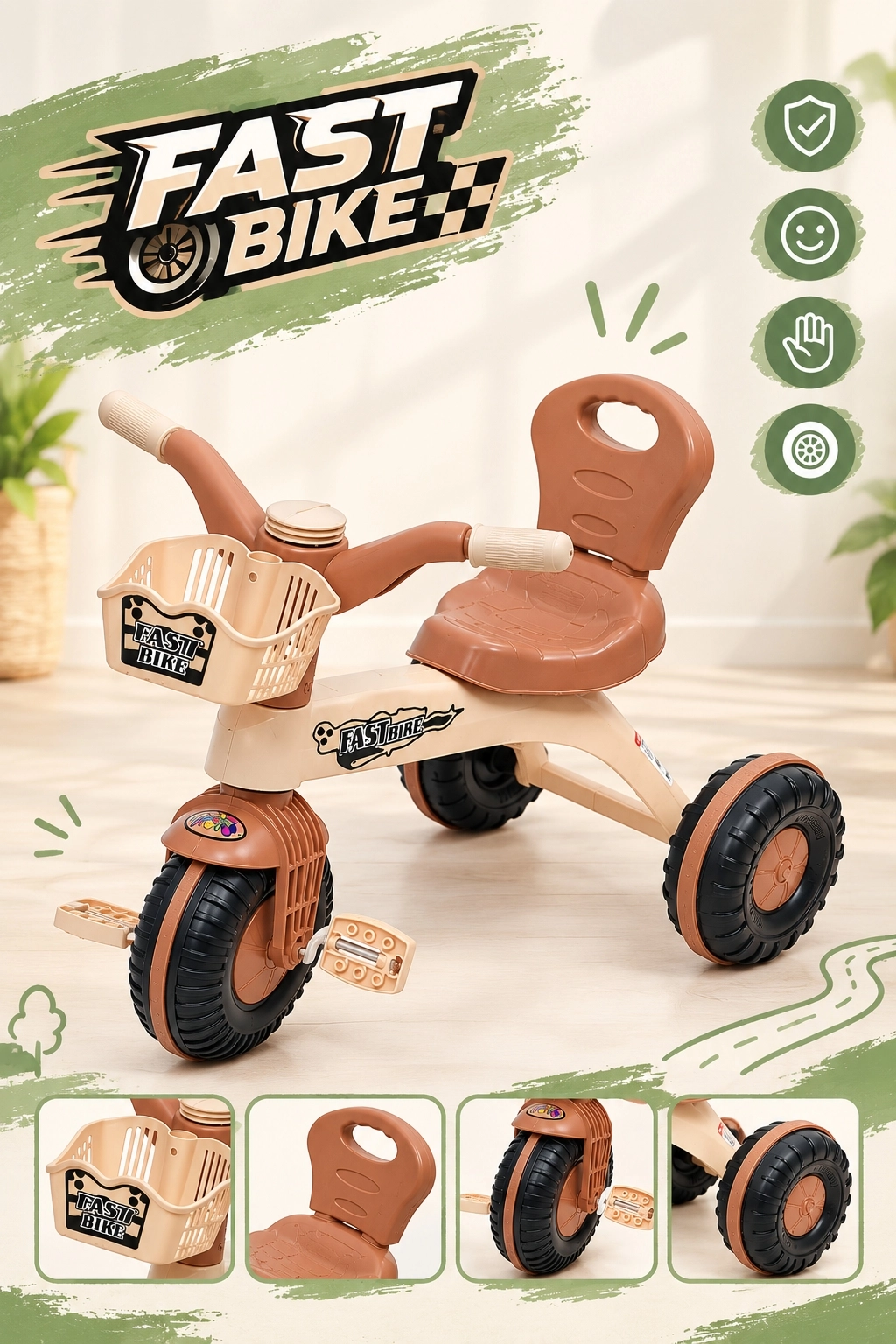 İlk Bisikletim Fast Bike 3 Tekerlekli Bisiklet