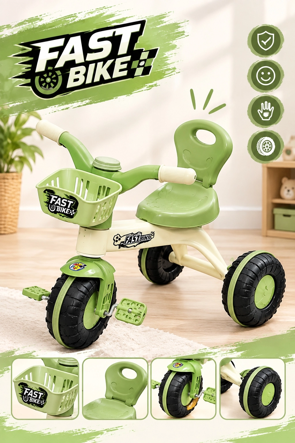 İlk Bisikletim Fast Bike 3 Tekerlekli Bisiklet