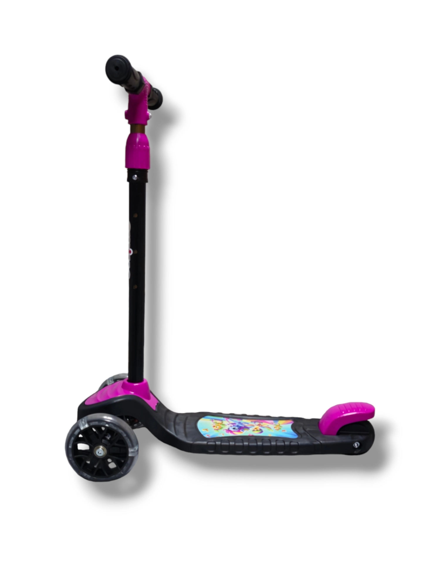 SWİNG MAVİ Led Işıklı 3 Tekerlekli Yükseklik Ayarlı Scooter +3 Yaş 40Kg Kapasiteli