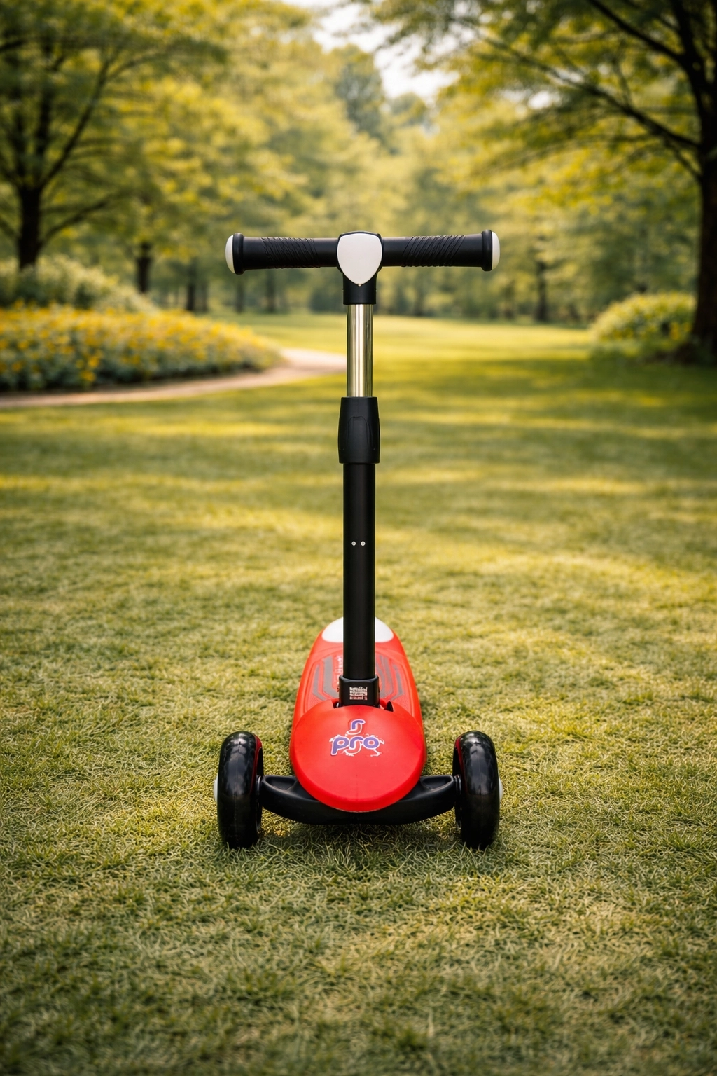 Pro Işıklı ve Katlanabilir Led Işıklı 3 Tekerlekli Çocuk Scooter 50kg Kapasite 3+yaş