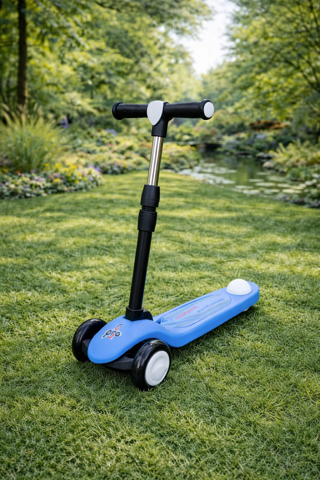 Pro Işıklı ve Katlanabilir Led Işıklı 3 Tekerlekli Çocuk Scooter 50kg Kapasite 3+yaş