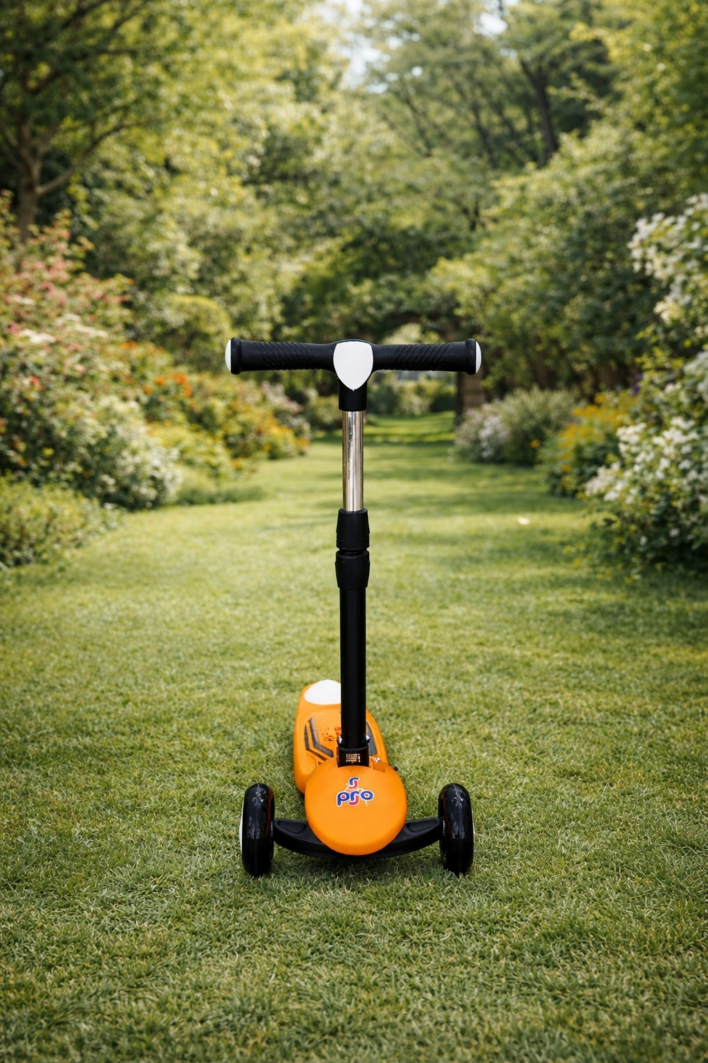 Pro Işıklı ve Katlanabilir Led Işıklı 3 Tekerlekli Çocuk Scooter 50kg Kapasite 3+yaş