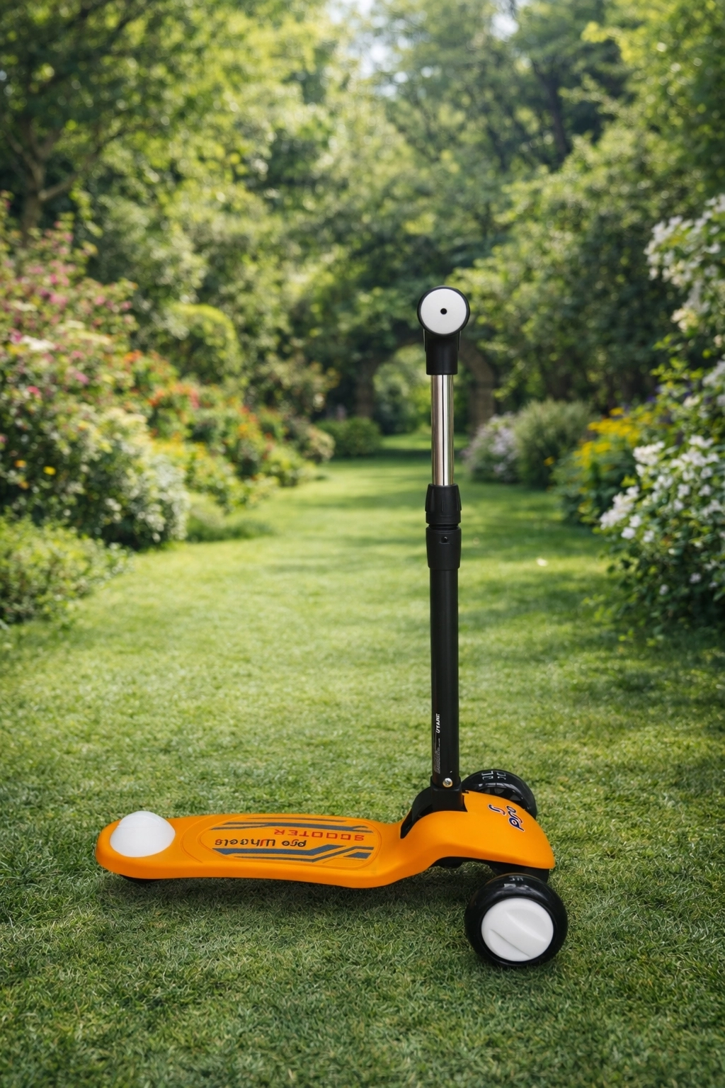 Pro Işıklı ve Katlanabilir Led Işıklı 3 Tekerlekli Çocuk Scooter 50kg Kapasite 3+yaş