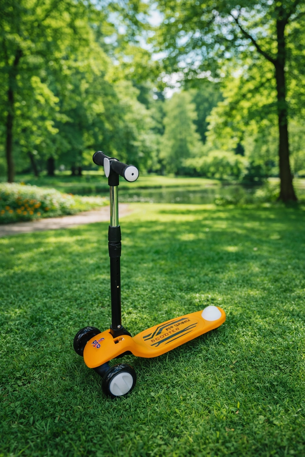 Pro Işıklı ve Katlanabilir Led Işıklı 3 Tekerlekli Çocuk Scooter 50kğ Kapasite 3+yaş