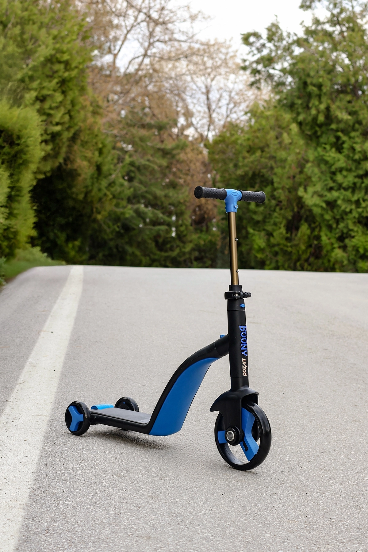 BOONY MAVİ İilk Bisikletim Hem Scooter Hem Bisiklet 3 Farklı Özellik 2-8 Yaş Arası