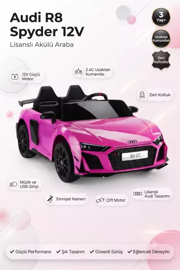 AUDİ R8 SPYDER AKÜLÜ ARABA