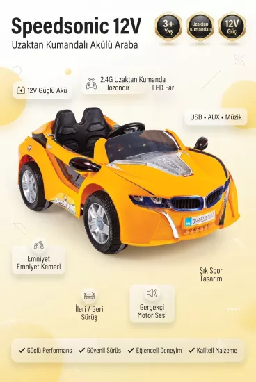 SPEEDSONİC AKÜLÜ ARABA