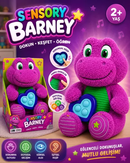 Sensory Barney – Dokunsal Keşif Peluş Oyuncak