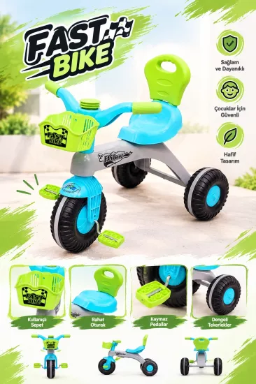 İlk Bisikletim Fast Bike 3 Tekerlekli Bisiklet