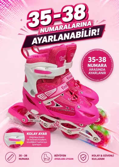 Işıklı Tekerli Paten