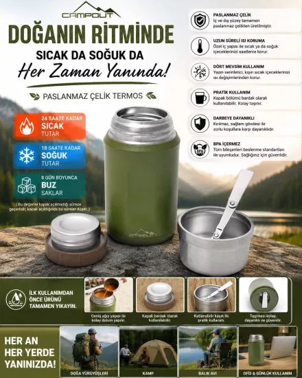 Paslanmaz Çelik Yemek Termosu