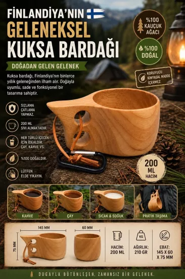Geleneksel Kuksa Kamp Bardağı 