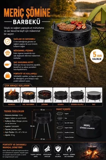 Meriç Şömine Barbekü Mangal 