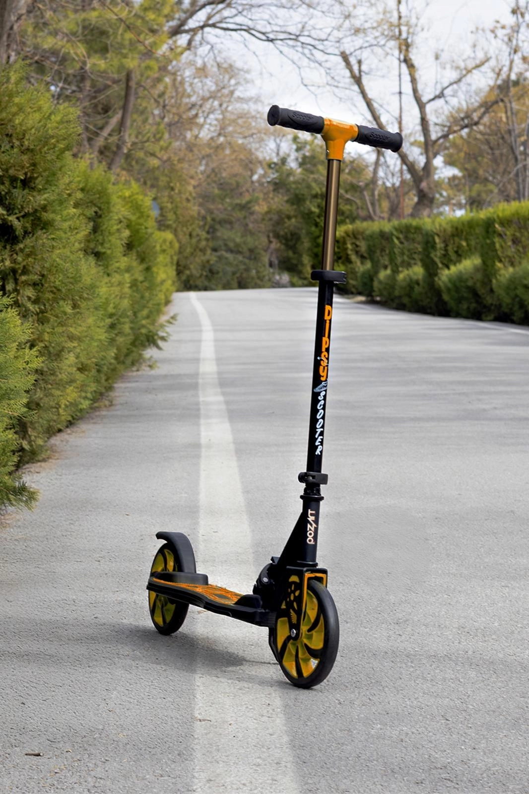 DİPSY TURUNCU/SARI 2 Tekerlekli Katlanabilir +12 Yaş Üzeri Max 100 kg Taşıma Kapasite Frenli 9-12 yaş Scooter