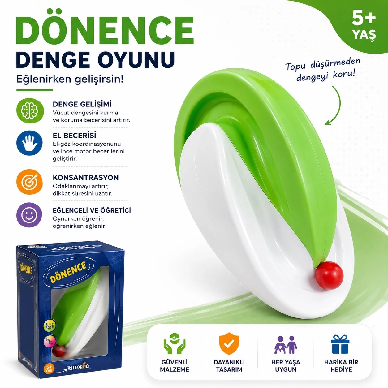 Dönence Denge ve Konsantrasyon Oyunu Çocuklar İçin Eğitici Zeka Oyuncağı Motor Beceri Geliştirici