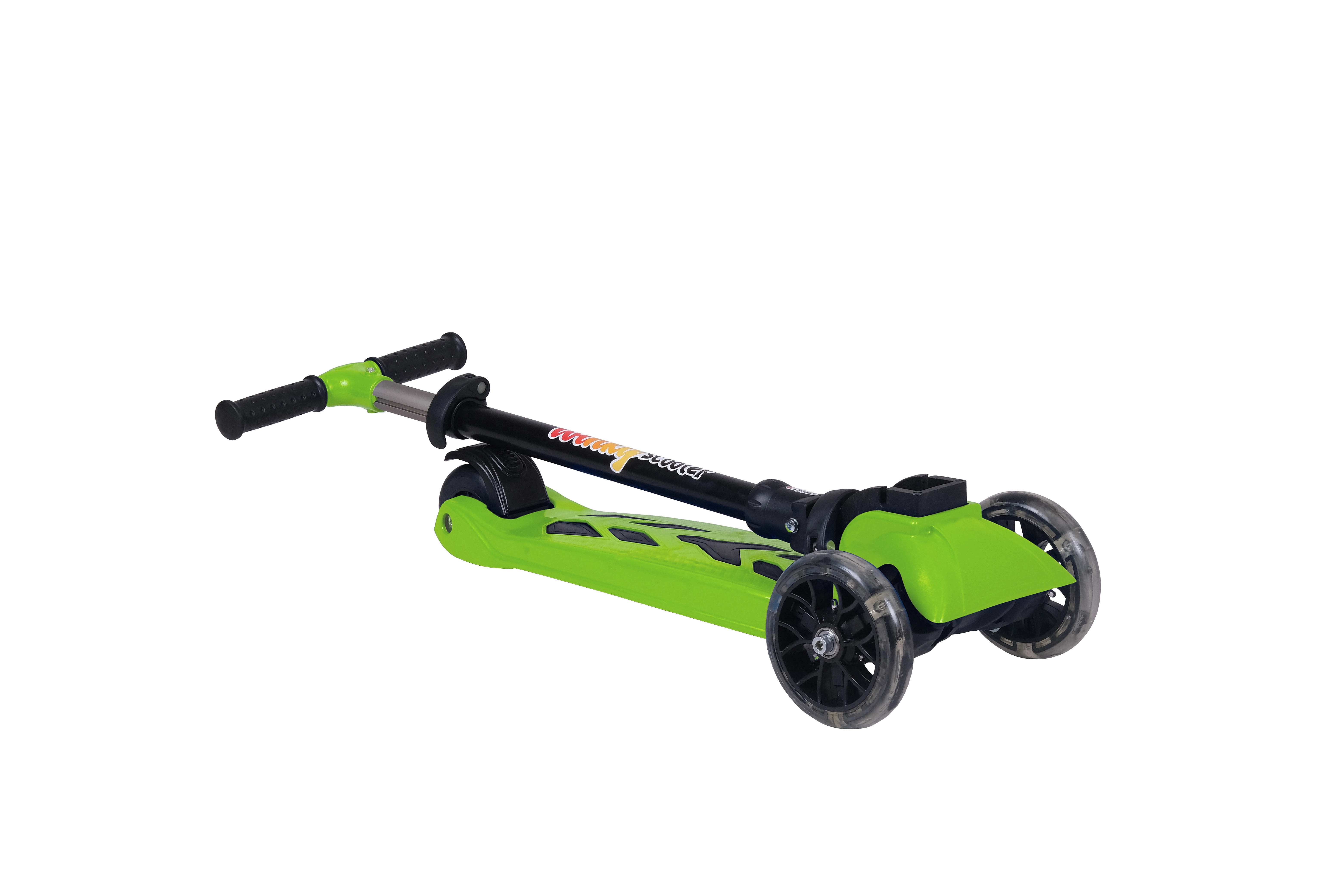 WİNKY YEŞİL Led Işıklı 3 Tekerli Katlanabilir 5-9 Yaş Arası Max 90 Kg Taşıma Kapasitesi 3 kademeli Scooter