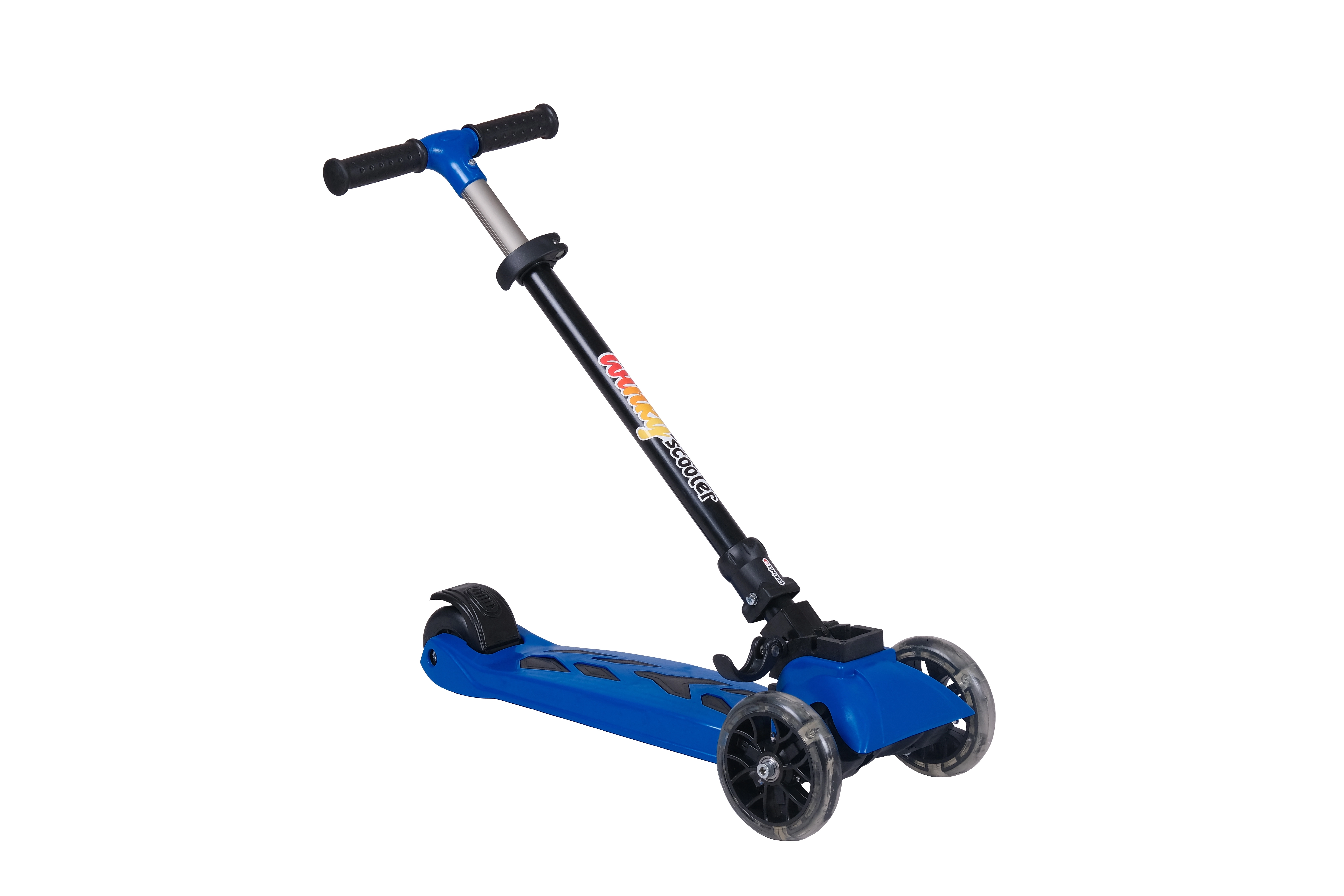 WİNKY MAVİ Led Işıklı 3 Tekerli Katlanabilir 5-9 Yaş Arası Max 90 Kg Taşıma Kapasitesi 3 kademeli Scooter