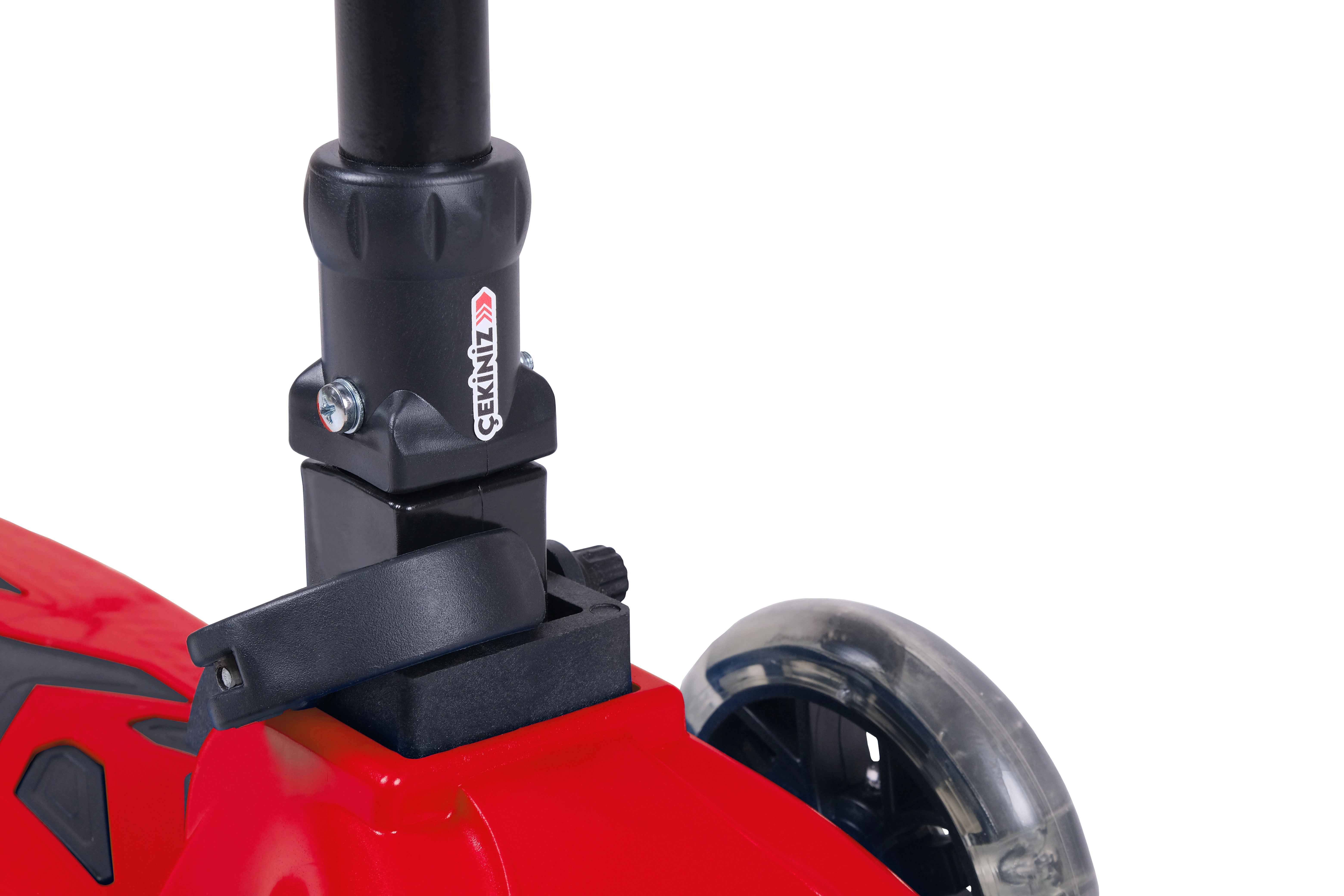 WİNKY KIRMIZI Led Işıklı 3 Tekerli Katlanabilir 5-9 Yaş Arası Max 90 Kg Taşıma Kapasitesi 3 kademeli Scooter
