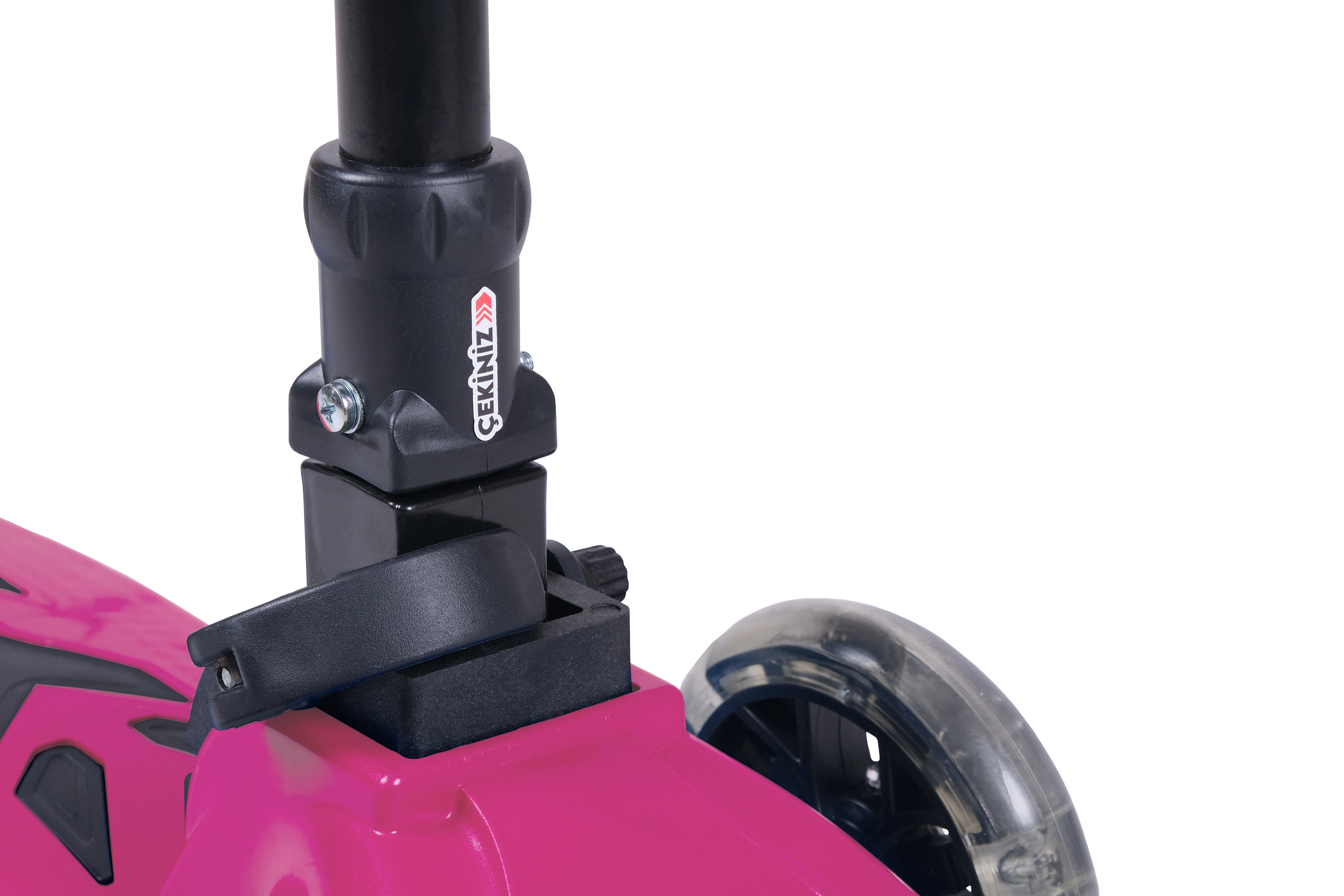 WİNKY PEMBE Led Işıklı 3 Tekerli Katlanabilir 5-9 Yaş Arası Max 90 Kg Taşıma Kapasitesi 3 kademeli Scooter