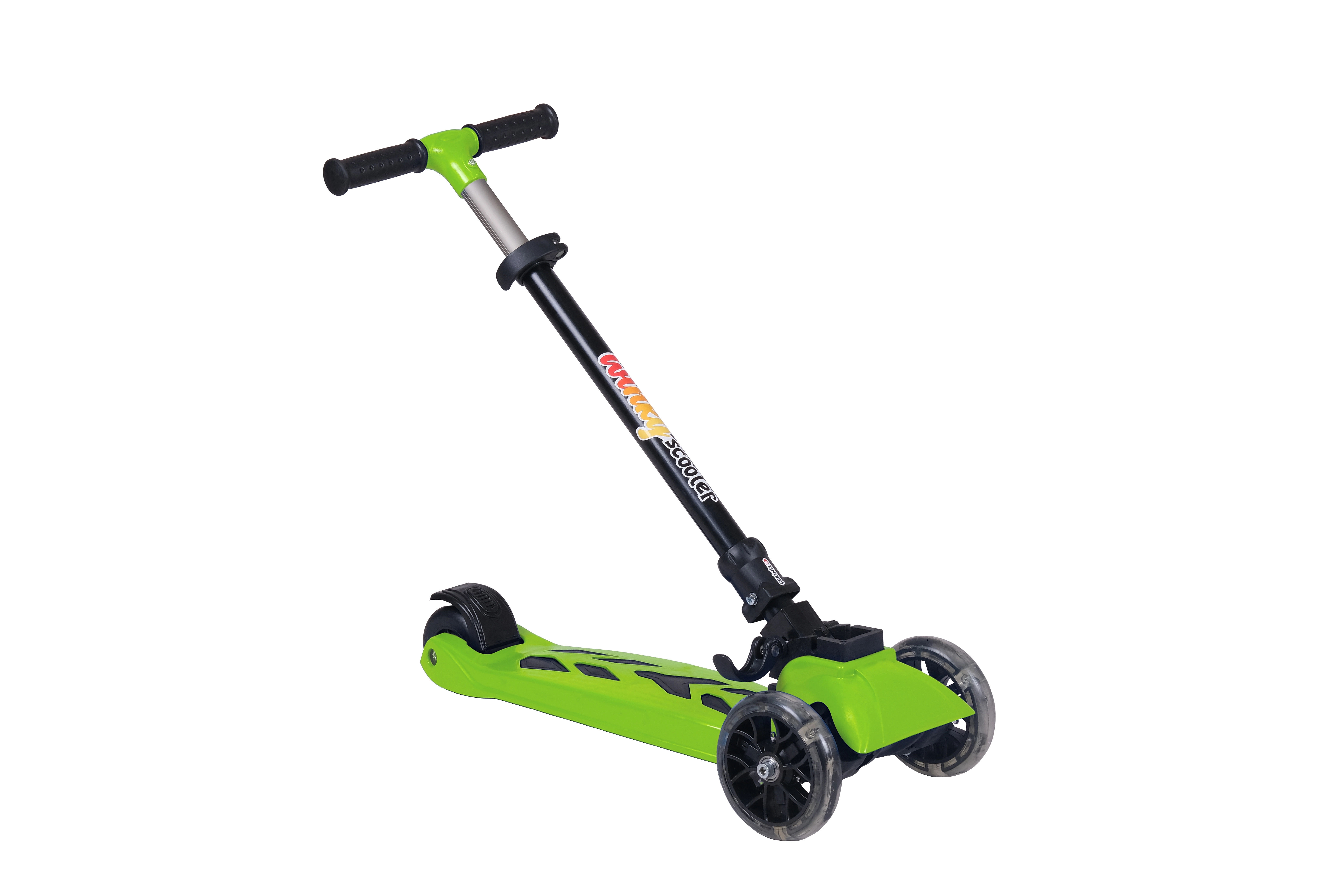 WİNKY YEŞİL Led Işıklı 3 Tekerli Katlanabilir 5-9 Yaş Arası Max 90 Kg Taşıma Kapasitesi 3 kademeli Scooter